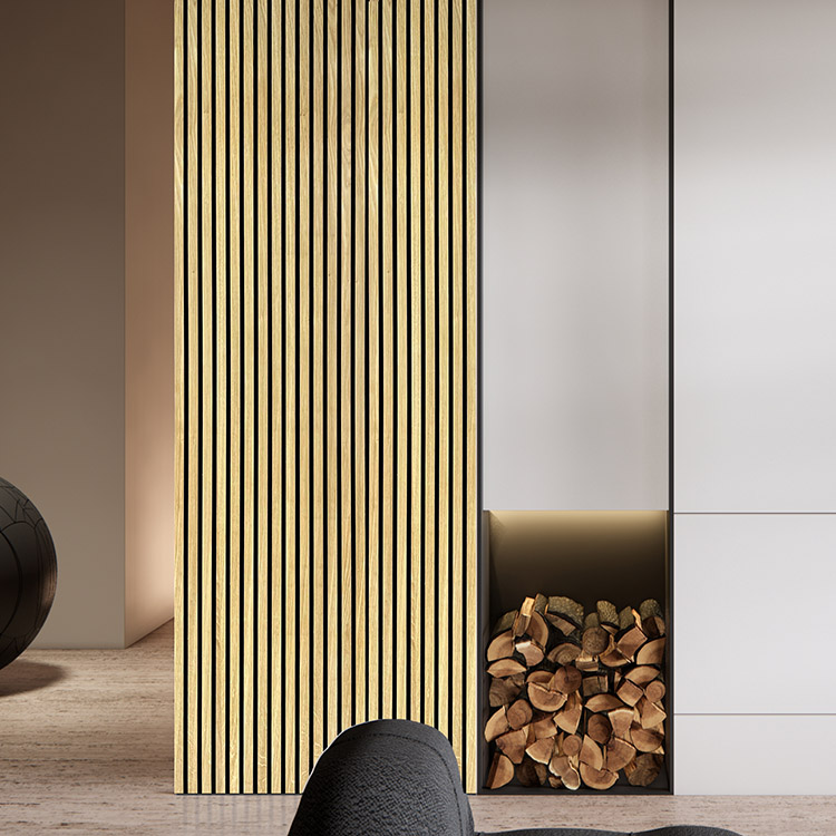 Wholesale Natural white oak wood slat panel