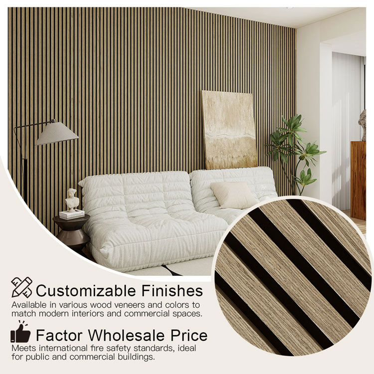 High-Quality Supplier Acoustic Wood Slat Panels