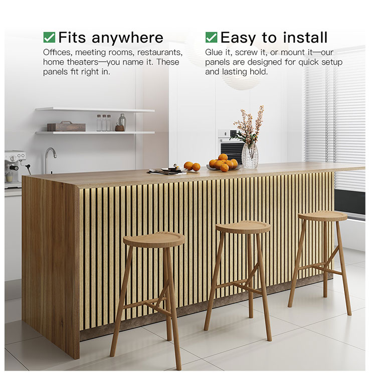 High-Quality Supplier Acoustic Wood Slat Panels