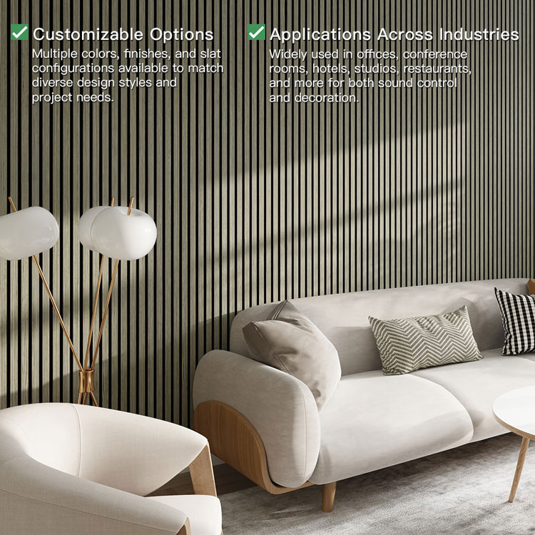 Factory Direct Acoustic Wood Slat Panels