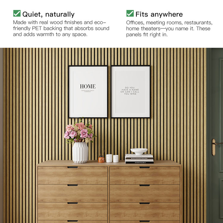 Customizable Acoustic Wood Slat Panels Supplier