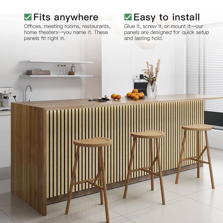 Factory Direct Pricing High-Quality Acoustic Wood Slat Panels
